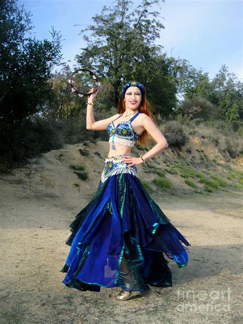 Ameynra. Gypsy belly dance with tambourine Photograph by Sofia Metal Queen