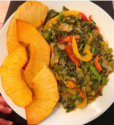 Sleek Jamaica On Instagram Breakfast Callaloo Frybreadfruit