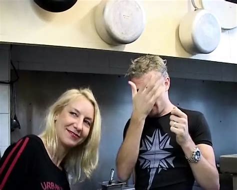 Mature French Blonde Fucked By Two Dudes In The Restaurant S Kitchen XHamster