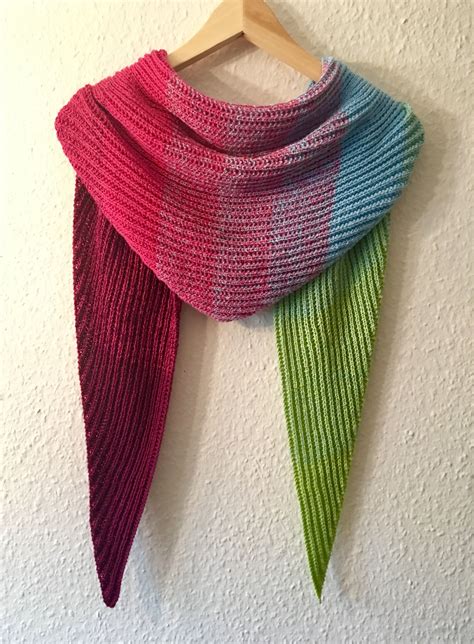 Tuch •stripes• Von Bobbelboxde Anleitung Und Bobbel ️ Knitting