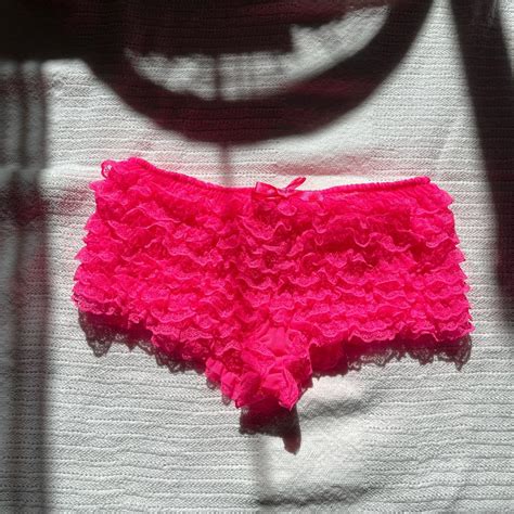Pink Lingerie Ruffle Underwear Never Worn Tag Is Depop