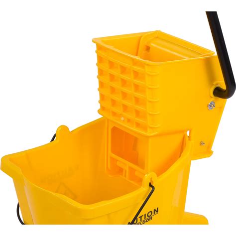 Commercial Mop Bucket With Side Press Wringer Quart