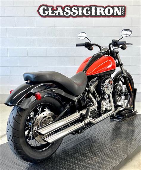 Used Harley Davidson Softail Blackline H D Orange Vivid Black