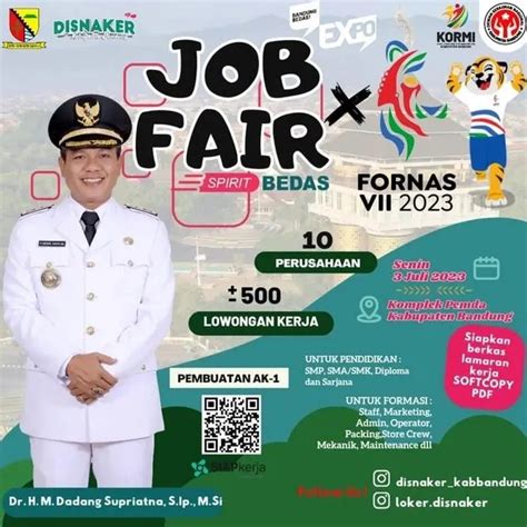 Disnaker Kabupaten Bandung Gelar Job Fair Catat Tanggal Dan Waktunya