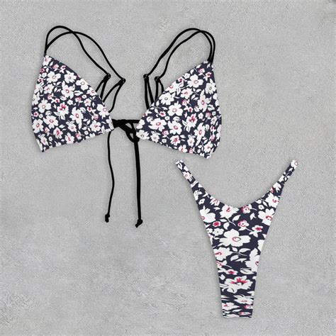 Bluedoba Personalized Custom Personalized Women S String Bikini Set