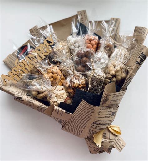 樂 Букет из орехов "Ореховый рай" 樂 泌Самый необычный подарок для мужчины ...