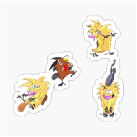 Angry Beavers Sticker For Sale By Oublaichen Redbubble