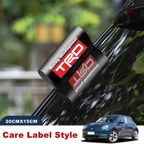 HOT JDM Car Stickers Care Label Style Trunk Door Rear Windshield Decal Water Proof PVC