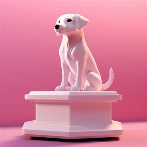 Adorable Labrador Dog In Studio Ai Generated Image
