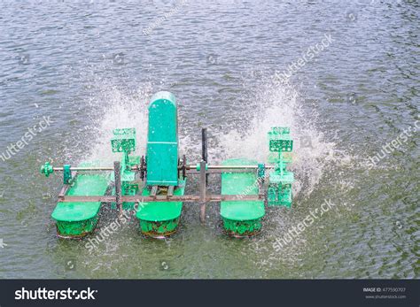 Water Turbineshydraulic Turbine Water Treatment Circulation Stock Photo