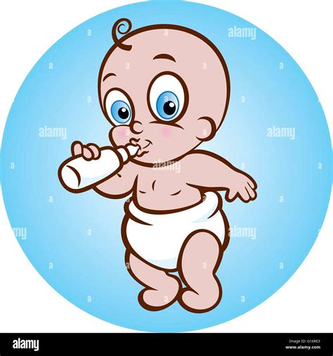 Baby Bottle Cartoon Stock Vector Images Alamy