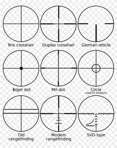 Reticle - Scope Reticles, HD Png Download - 1200x1437(#225465) - PngFind