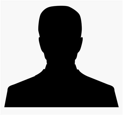 User Male Silhouette Headshot Clipart Hd Png Download Kindpng