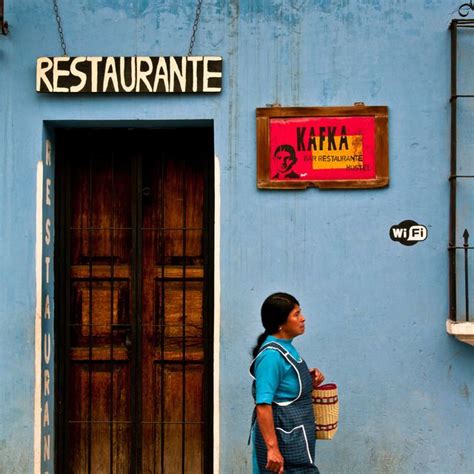 [Antigua, Guatemala] Kafka Rooftop Bar/Restaurant. Local beer, amazing views of sunsets and ...