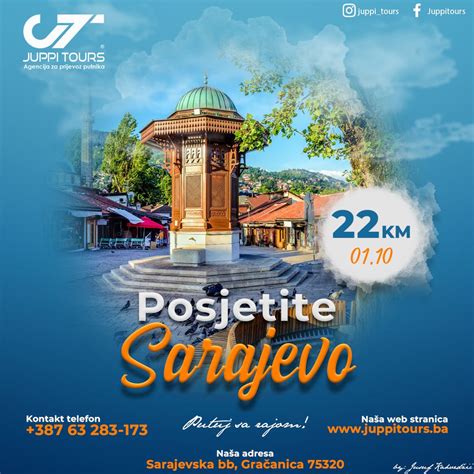 Sarajevo Jednodnevni Izlet 1 Oktobar 2023 Juppi Tours