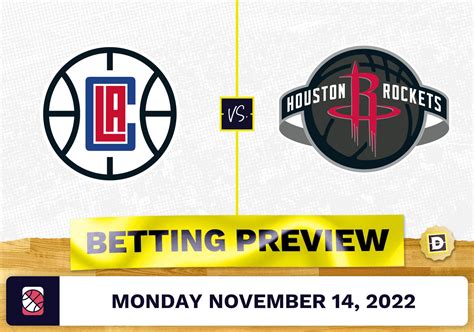 Clippers Vs Rockets Prediction And Odds Nov