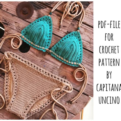 Pdf File For Crochet PATTERN Serafina Crochet Bikini Top And Etsy