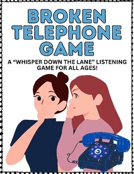 Broken Telephone Whisper Down The Lane Game A Whole Class Listening