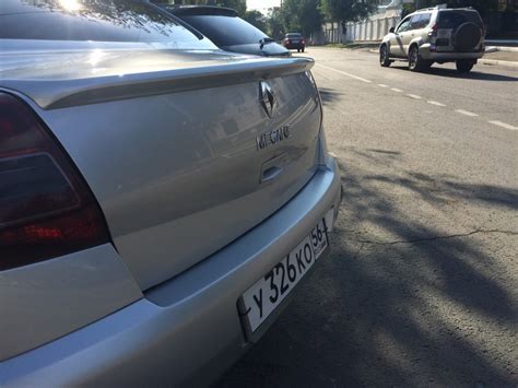 Оригинальный спойлер на Меган 2 — Renault Megane II, 1,6 л, 2008 года ...
