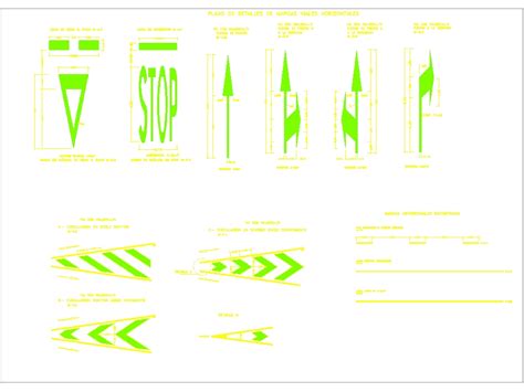 Sinalização Horizontal Em Autocad Baixar Cad 82356 Kb Bibliocad