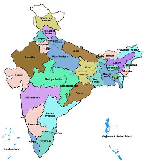 Ndia Mapas Geogr Ficos Da Ndia