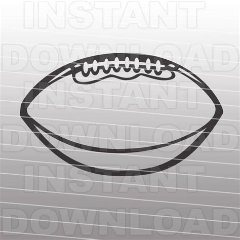 Football Outline SVG File Vector Art Commercial & Personal Use Svg File ...