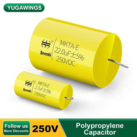 2pcs Mkp Capacitor 250v 1 0uf 47uf Non Polarity Audio Frequency Divider