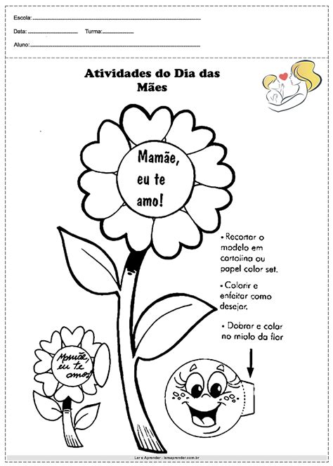 Atividade Ed Infantil Dia Das Maes - Atividade Do Dia Das Maes Educação Infantil - RETOEDU