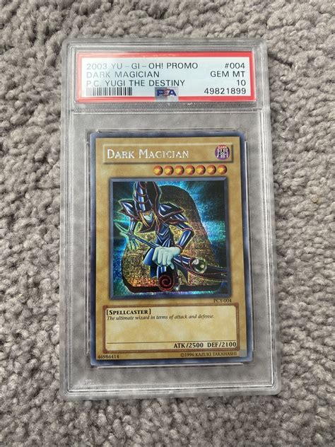 Psa Gem Mint Dark Magician Pc Yugi The Destiny Promo Pcy Yugioh