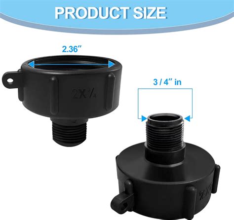 Buy Yiephiot 275 330 Gn Ibc Tote Tank Food Grade Drain Adapter 2 Coarse