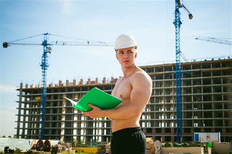 Handsome Male Athlete Man With Naked Torso Stock Image Image Of Healthy Drink 96079937