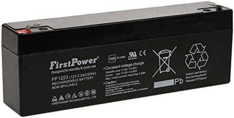 FirstPower Blei Gel Akku FP1223 Ersetzt Multipower MP2 3 12 MP2 2 12