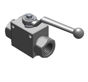 Кран высокого давления двухходовой