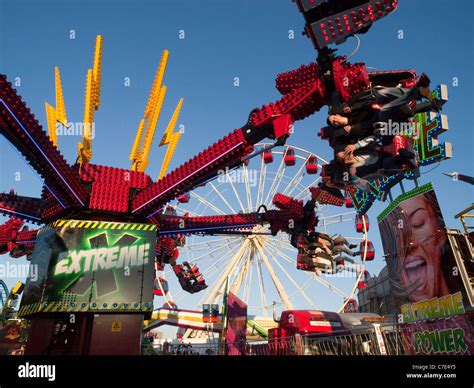 Extreme ride at Goose Fair, Nottingham England UK Stock Photo - Alamy