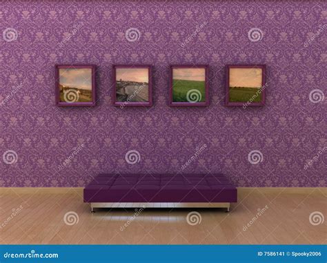 Art Gallery Visualization Stock Illustration Illustration Of Retro