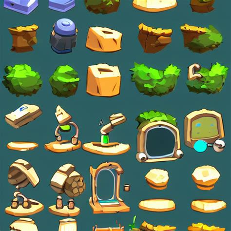 Krea Ai A Game Assets Spritesheet By Dofus By Jet Set Radi