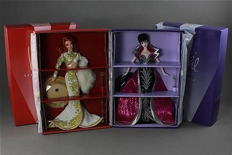 Lot Bob Mackie Red Carpet Collection Barbies Including Brunette Brillance And Radiant