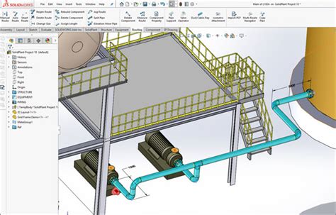 آموزش محیط پایپینگ سالیدورک طراحی سیستم های لوله کشی در Solidworks