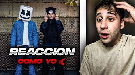 Zukwaan Reacciona A Marshmello Tiago Pzk Como Yo Official Video Youtube