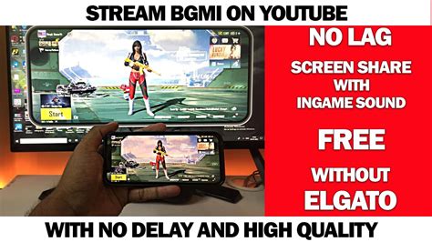 How To Live Stream Bgmi On Youtube In Pc Using Mobile Without Elgato