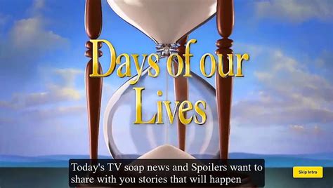 New Dool Peacock Days Of Our Lives Spoilers Thursday April