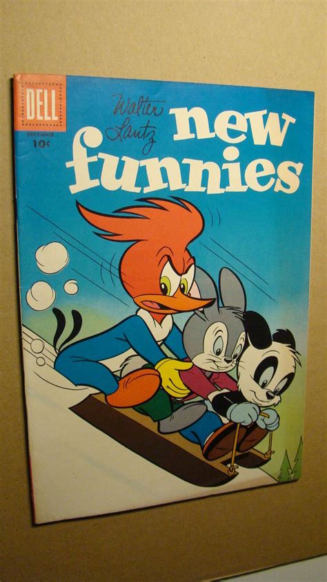 New Funnies 238 Nice Copy Woody Woodpecker Dell Comics 1956 Walter