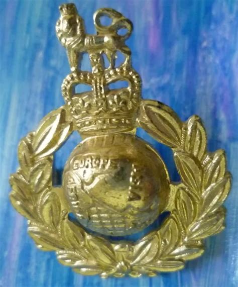 Staybrite Staybrite Royal Marines Corps Cap Badge Qc Eiir Anodised