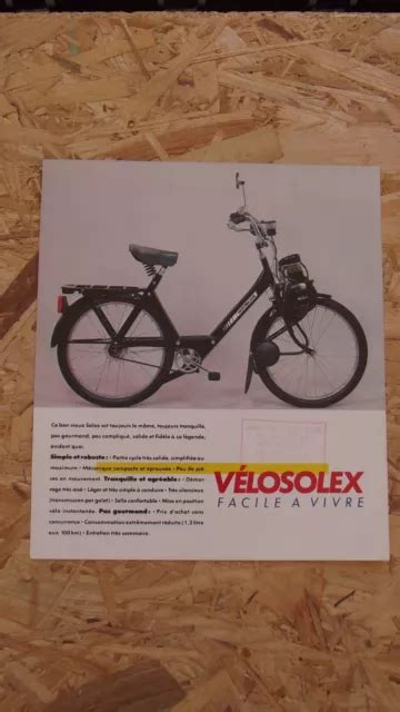 CATALOGUE BROCHURE MOTOBECANE SOLEX Motobecane Velo Solex Solex