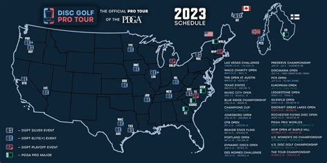 Here is the 2023 Disc Golf Pro Tour Schedule