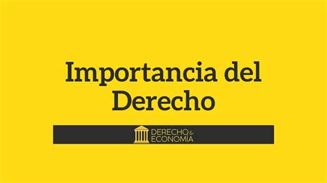 Importancia del Derecho en la Sociedad Introducción al Derecho YouTube