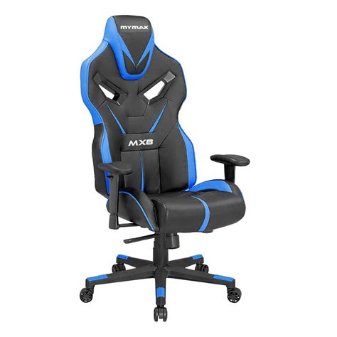 Cadeira Gamer Mx Girat Ria Preto E Azul Mymax