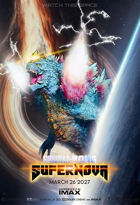 godzilla  kong supernova spacegodzilla poster  godzillafanmonster