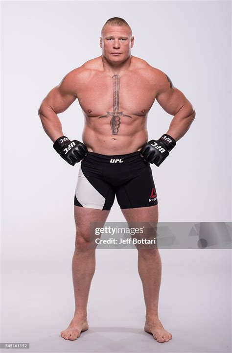 Brock Lesnar Of Canada Poses For A Portrait During A Ufc Photo News