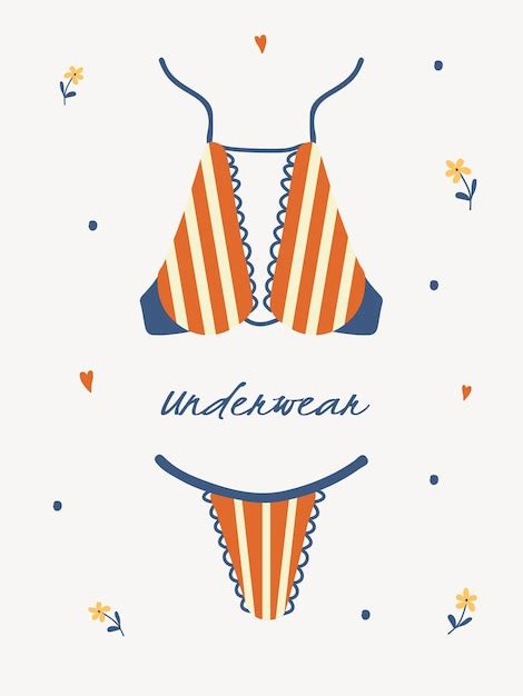 Lingerie Feminina Moderna Ou Roupa De Banho Roupa Interior Desenhada M O Na Moda Ou Tops E